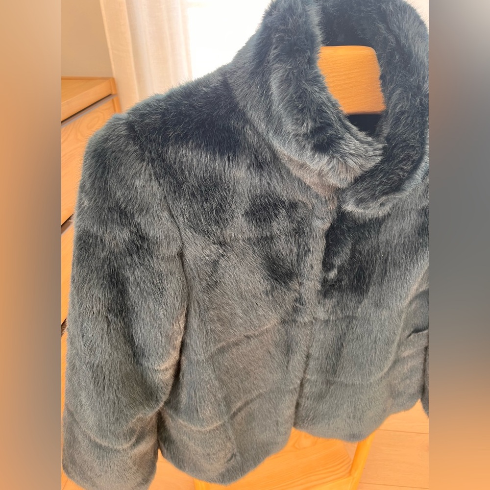 🔥🔥NWOT Blogger Favorite!! Zara Faux Fur Jacket Size L